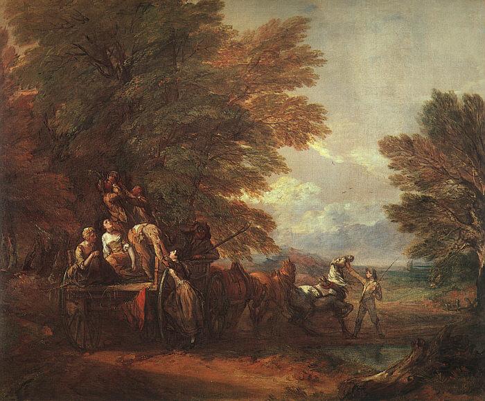 Thomas Gainsborough The Harvest Wagon